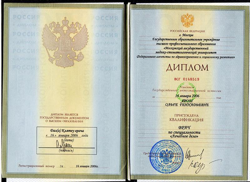 Сертификат Ярош Ольга Геннадьевна 13